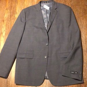 Express suit jacket 46L gray slim